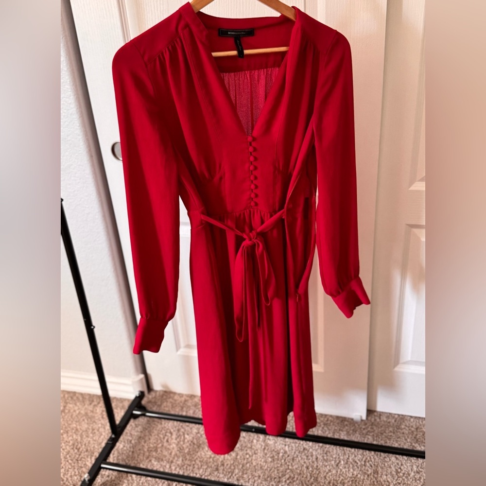 BCBGMAXAZRIA RED DRESS SIZE S - Picture 9 of 10
